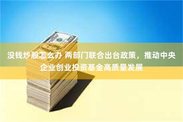 没钱炒股怎么办 两部门联合出台政策，推动中央企业创业投资基金高质量发展