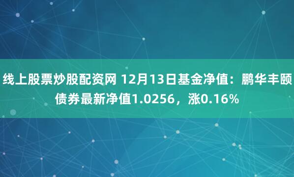 线上股票炒股配资网 12月13日基金净值：鹏华丰颐债券最新净值1.0256，涨0.16%