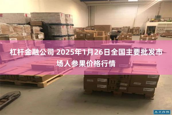 杠杆金融公司 2025年1月26日全国主要批发市场人参果价格行情