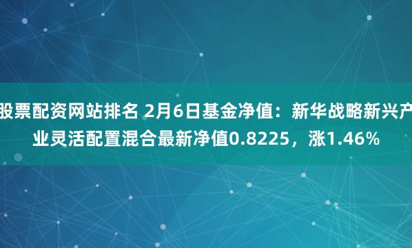 股票配资网站排名 2月6日基金净值：新华战略新兴产业灵活配置混合最新净值0.8225，涨1.46%